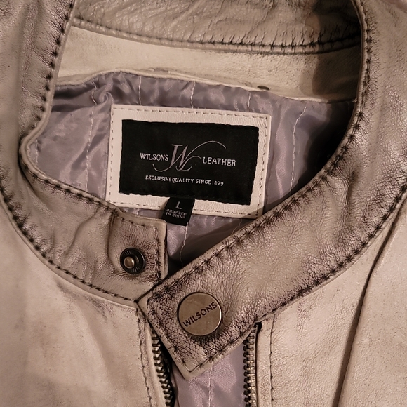 Wilsons Leather Other - Men's Large Wilsons Leather Dark/Light Gray Jacket